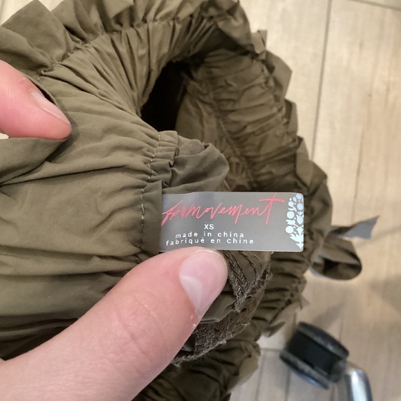 Free People In The Wild Skort Olive Green - Picture 5 of 5